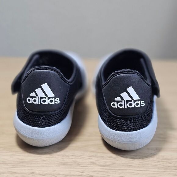 Adidas Altaventure Sport Swim Sandals Water Shoes Oreo Black Grey White 2Y New - Picture 10 of 12